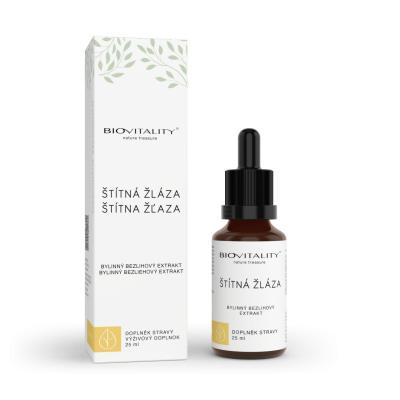 ŠTÍTNÁ ŽLÁZA BEZLIHOVÁ TINKTURA - KAPKY 25 ml BIOVITALITY...