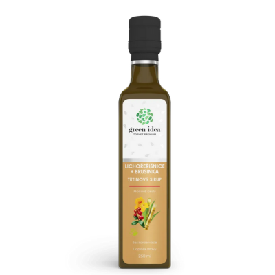 LICHOŘEŘIŠNICE + BRUSINKA SIRUP - třtinový 250 ml Topvet...