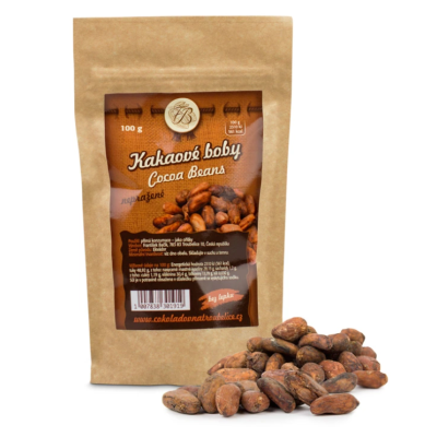 Kakaové boby nepražené 100 g Čokoládovna Troubelice