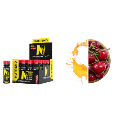N1 shot ( Pre-workout v shotu ) - cherry crush 20 x 60 ml...