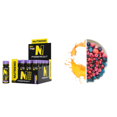 N1 shot ( Pre-workout v shotu ) - forest brust 20 x 60 ml...