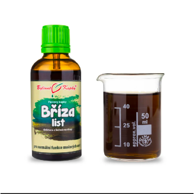 BŘÍZA LIST - Pavlovy bylinné kapky - tinktura 50 ml...