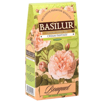 Bouquet Green Cream Fantasy - zelený sypaný čaj - papír...