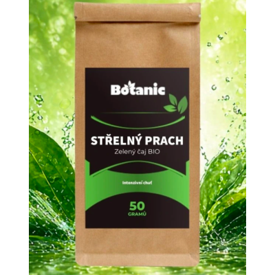 STŘELNÝ PRACH - Zelený sypaný čaj BIO 50g BOTANIC