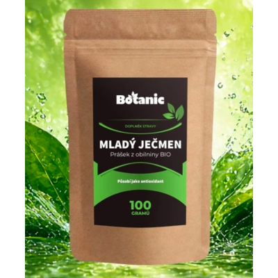 MLADÝ JEČMEN BIO - prášek z obilniny 100g BOTANIC