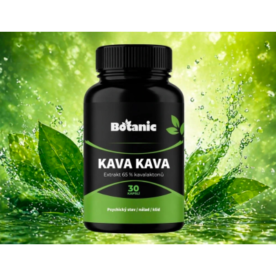 KAVA KAVA - Extrakt 65 % kavalaktonů 30 kps. BOTANIC