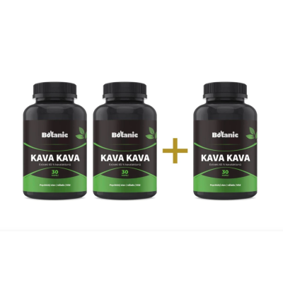 KAVA KAVA 2+1 zdarma - Extrakt 65 % kavalaktonů 3x30 kps....