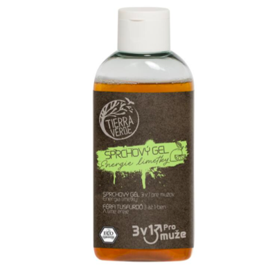 SPRCHOVÝ GEL 3v1 PRO MUŽE - energie limetky 100 ml TIERRA...