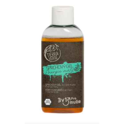 SPRCHOVÝ GEL 3v1 PRO MUŽE - energie máty 100ml TIERRA VERDE