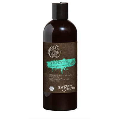 SPRCHOVÝ GEL 3v1 PRO MUŽE - energie máty 500ml TIERRA VERDE