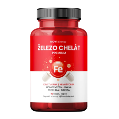 ŽELEZO CHELÁT - Premium 90 kps. MOVIT ENERGY