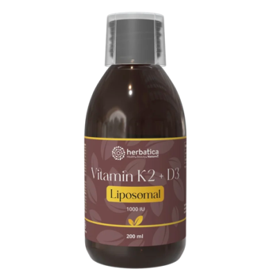 LIPOZOMÁLNÍ VITAMÍN K2 +D3 (Iiposomal) 200ml HERBATICA