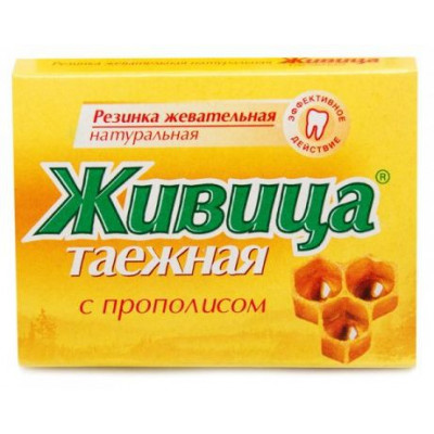 Sibiřská žvýkací pryskyřice s propolisem 5 ks