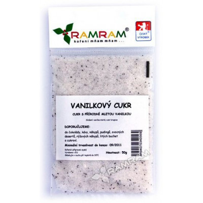 Vanilkový cukr s přírodní vanilkou 50 g RamRam