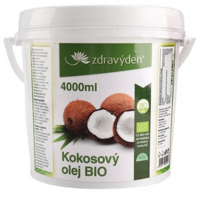 Kokosový olej BIO 4000 ml Zdravý den