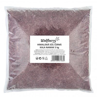 Himálajská sůl černá Kala Namak 5000 g Wolfberry