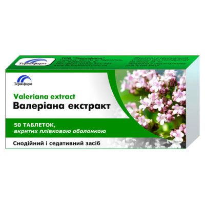 Valeriana extrakt - Kozlík lékařský 50TBL. TERNOFARM