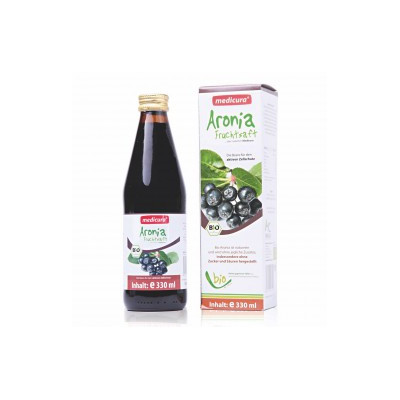 ARONIA - Černá jeřabina šťáva BIO 100% 330 ml MEDICURA
