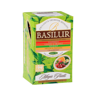 Magic Fruits Green tea mix balení 25x1,5g Basilur