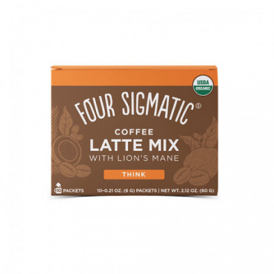 Lion´s Mane Mushroom Coffee Latte Mix BIO 10 sáčků Four...