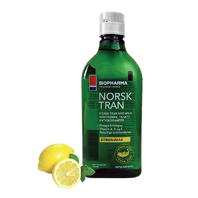 Norský rybí olej 250 ml s citronovo- bylinkovou příchutí...