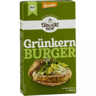 6 x Bauckhof Bio Směs na Burger se zelenou špaldou, 160g